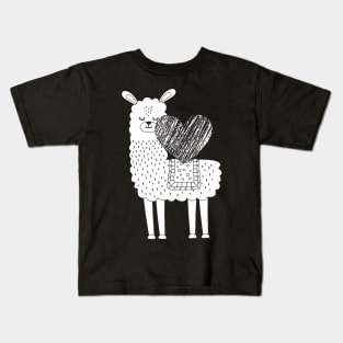 All You Need is Love and Llamas Kids T-Shirt